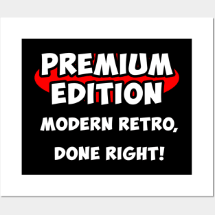 Premium Edition Logo with motto Posters and Art